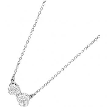 Time Road - Collar WS03283/45 Basics de plata acabado brillo y motivo corazón