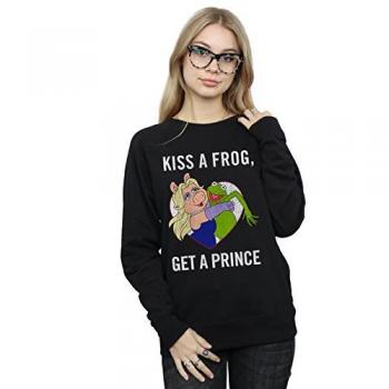Sweat-shirt Muppets Disney Noir Kissing Frog