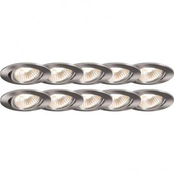 Qazqa Cisco 10‑Flammen LED‑Einbau-Spot mit Aluminium-Stahlgehäuse – GU10