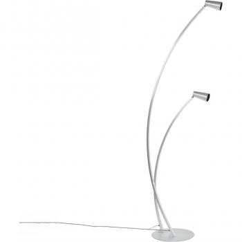 Brushed Aluminium Velanoris 2-Bulb Floor Lamp
