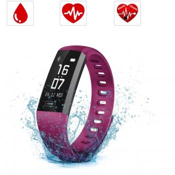 Smartwatch Orologio Intelligente, SAVFY IP67 Impermeabile Fitness Tracker, Bluetooth 4.0 Bracciale Fitness con Pressione Arteriosa/Ossimetro e Cardiofrequenzimetro Per iPhone ios / Android