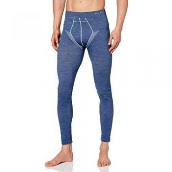 FALKE Wool Tech, Legging de Sport Homme, Laine, Bleu, XL