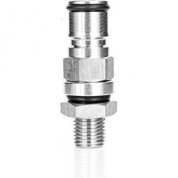 Adaptador de Barril Corny con Poste de Bloqueo de Bola UNF 19/32-18 y Montaje de Mamparo Rosca 1/4