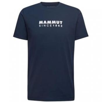 Mammut Core Logo T-Shirt marineblau/weiß - L