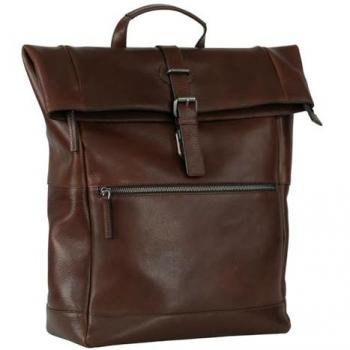 Leonhard Heyden Business‑Rucksack Roma – 40 cm Laptopfach, Braun, Herren