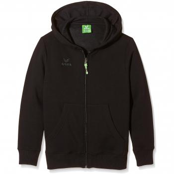 Erima Sweatjacke Hooded Jacket - Chaqueta de running para hombre, color negro, talla 8 años