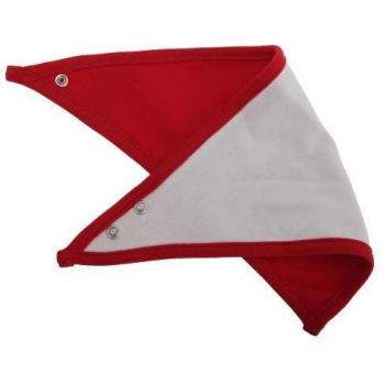 Bavaglino Bandana Babybugz Baby Plain One Size bianco/nero