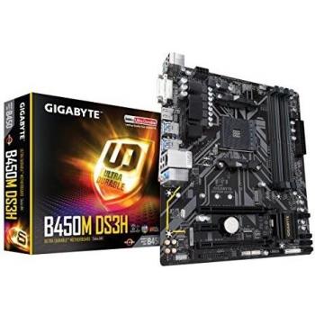 Tarjeta Madre Gigabyte B450M DS3H V2 AMD S-AM4 DDR4 Micro ATX