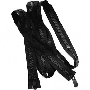 20 Black Marine Zipper for Boat Canvas with Double Slider