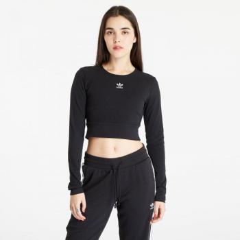 Adidas Maglia a Maniche Lunghe Essentials Rib Nero Donna XS