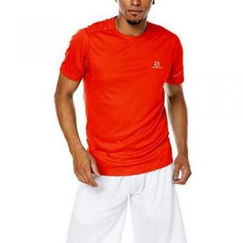 SALOMON Agile SS tee M Camiseta Deportiva de Manga Corta y con Refuerte