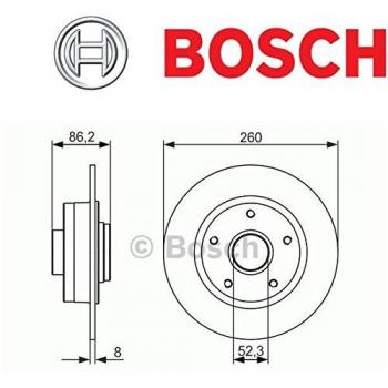 Bosch Bremsscheiben mit ECE-R90 Zertifizierung