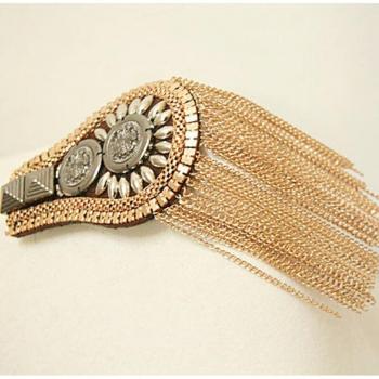 Broche épaule en tissu fait main, 2 pièces, accessoires de spectacle