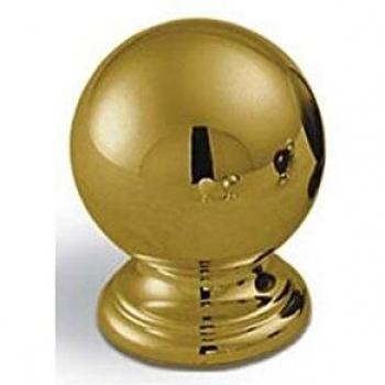 Pomo Metálico Estamp 8352-100 Dorado Bola 28 mm