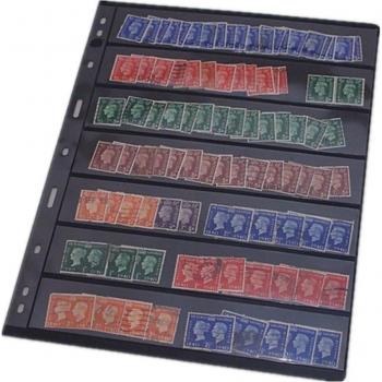 10PCS PVC Stamp Album Inners - Grid Page Holders (Without Cover)