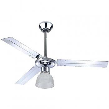 Ventilatore A Soffitto 3 Pale - Ø120 cm - Silver - Con Luce e Telecomando ZFR3121X