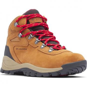Columbia Women's Waterproof Amped Hiking Boots - Light Brown/Red - 38.5