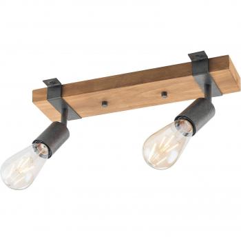 JUST LIGHT Deckenleuchte »SLAT«, 2 flammig, Leuchtmittel E27 ohne Leuchtmittel, ExklusiveE27