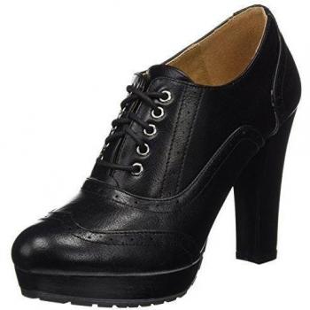 MTNG Originals Maria Mare 2016 I Basic Calzado Señora, Zapatos de Cordones Oxford Para Mujer, Negro