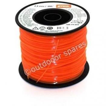Filo di Nylon Quadrato Stihl 2,4 mm x 253 m per Decespugliatore