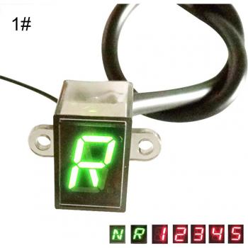 Pantalla de indicador de marchas LED universal para moto