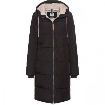 Camel Active Ladies' Black Hooded Quilted Jacket - XL