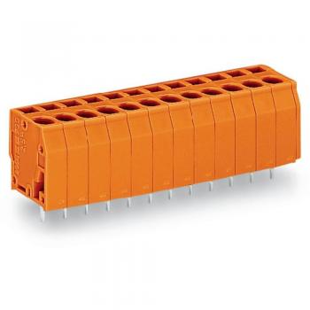 Morsetto a molla WAGO 739-157 2,50 mm² 7 Poli Arancione 120 pz