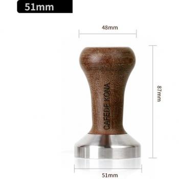 KONA Espresso Tamper with Flat Base 51/57.5mm