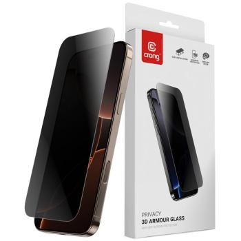 Vetro PrivacyGuard Crong – Tempered Shield per iPhone 17 Pro Max & iPhone 16 Pro Max