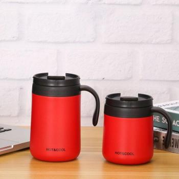 Termo de Café Doble Pared con Tapa, Ideal para Viaje, 350/500ML