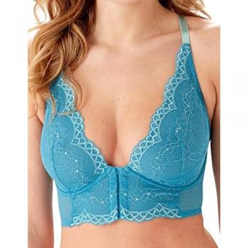 Gossard Womens Superboost Lace Deep V Bralet Ocean Blue 36C