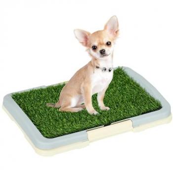 Litière Portable Chien avec Gazon Artificiel - Tiroir Inclus
