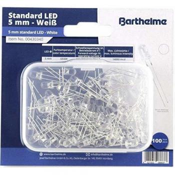 Assortiment de LEDs 5 mm 6500K 100 unités