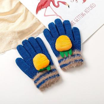 Warme gestrickte Winterhandschuhe für Kinder