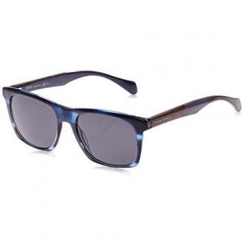 Hugo boss men's boss 0911/s ir 1jv 53 blue sunglasses, blue
