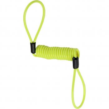Coiled Wire Safety Lanyard for Disc Locks