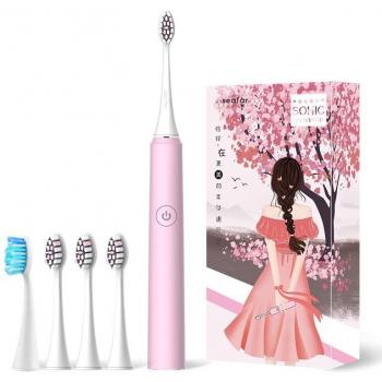 Seago 5-Mode Electric Sonic Toothbrush - Rechargeable, Waterproof, Whitening for Adults