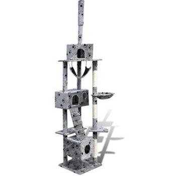 Rascador VidaXL para Gatos – Árbol 220‑240 cm, Gris Estampado
