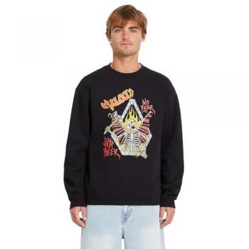 Black Volcom Noder Men's Short Sleeve Hoodie