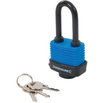 Silverline 218458 Weather-Resistant Padlock Long Shackle 48mm