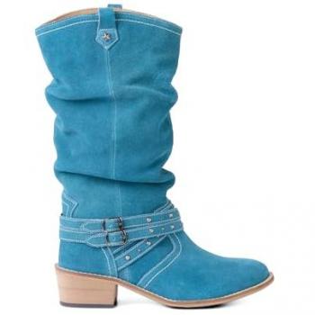 Bottes décontractées en daim bleu Joe Browns