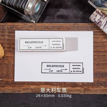 Vintage Eintrittskarten Holzstempel für Scrapbooking