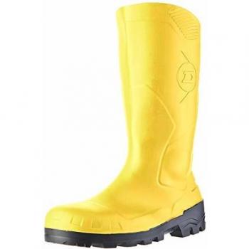Dunlop Protective Footwear DUO19 Yellow Safety Boots for Men and Women, Size 10 UK
