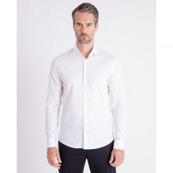 Camisa slim de hombre con diseño de hojas Calvin Klein