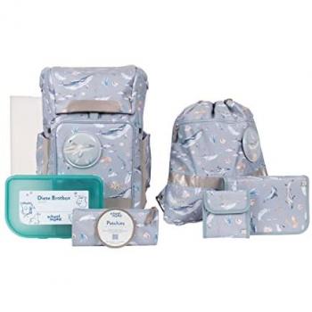 SCHOOL-MOOD® Schulranzen Rebel Air+ (8-tlg), PET