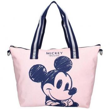 VADOBAG Bolsillo de Aventura Mickey 32x48 cm – Versión Rosa Pastel