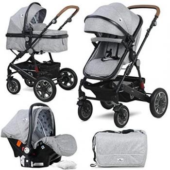 Carrito de bebé 3 en 1 convertible LORA de Lorelli