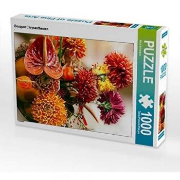 CALVENDO Fotopuzzle Bouquet Chrysanthemen von Nina Schwarze mit 1000 Teilen und 48 x 64 cm Größe