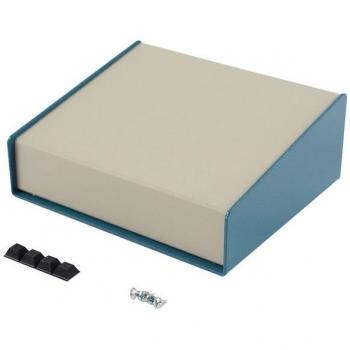 Alloggiamento console elettronica Hammond in blu e beige