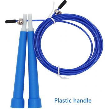 MMA Training Jump Rope with Plastic Grip and Steel Wire